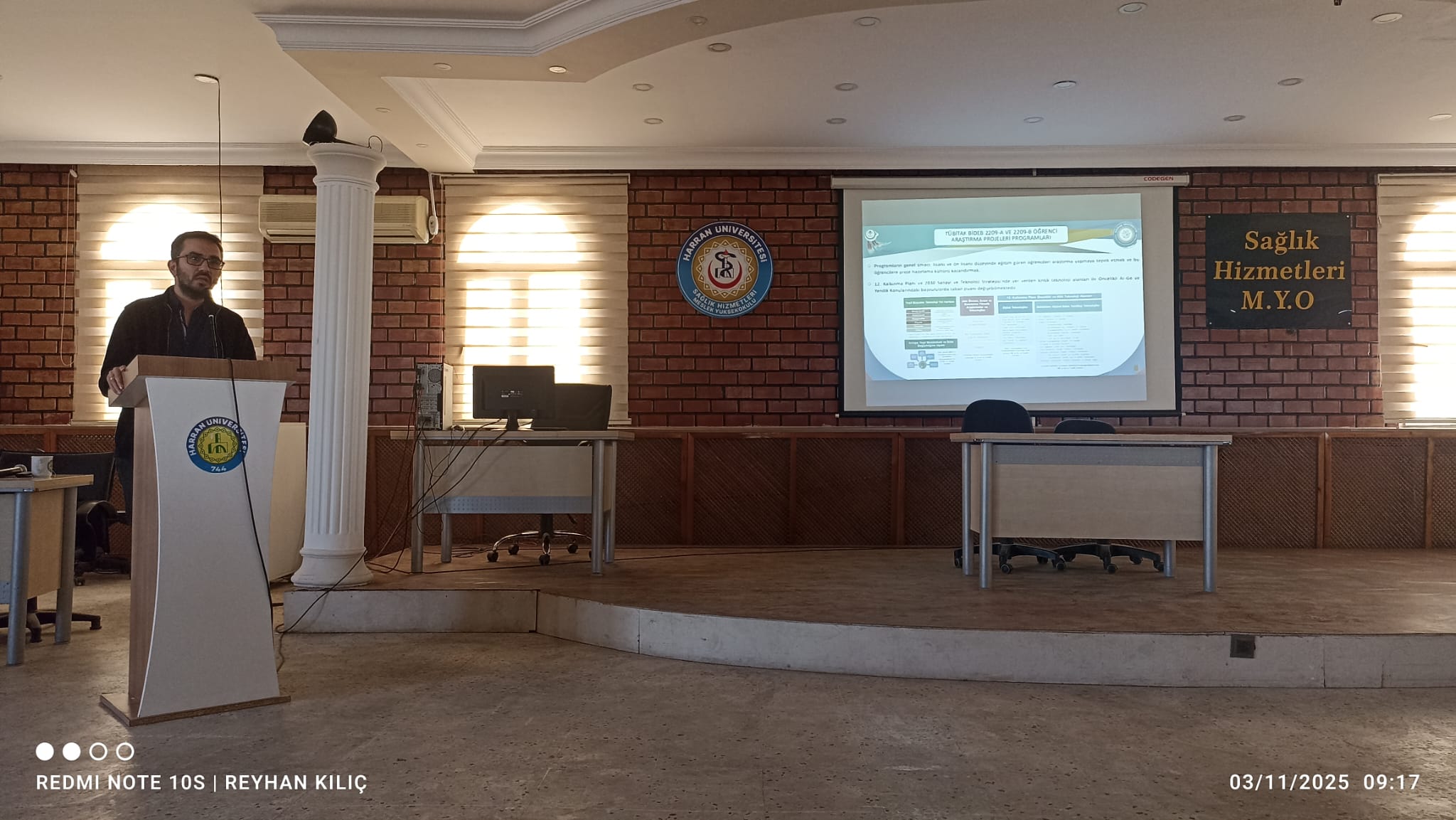 Okulumuzda, Dr. Öğr. Üyesi Muhammed Ali PALABIÇAK hocamızın katılımıyla TÜBİTAK 2209-A Üniversite Öğrencileri Araştırma Projeleri Destekleme Programı hakkında bilgilendirme etkinliği gerçekleştirildi.